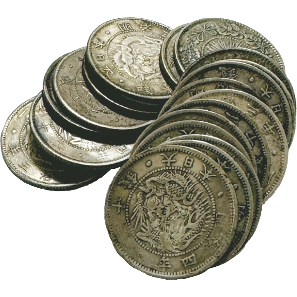 旭日竜20銭銀貨 M3・4年 混合 20枚組