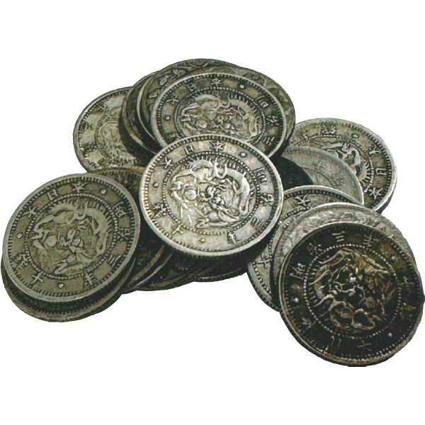 旭日竜10銭銀貨 M3年 20枚組