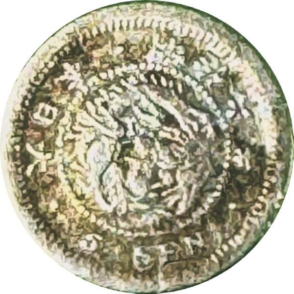 竜5銭銀貨 M6年 右長年 珍品