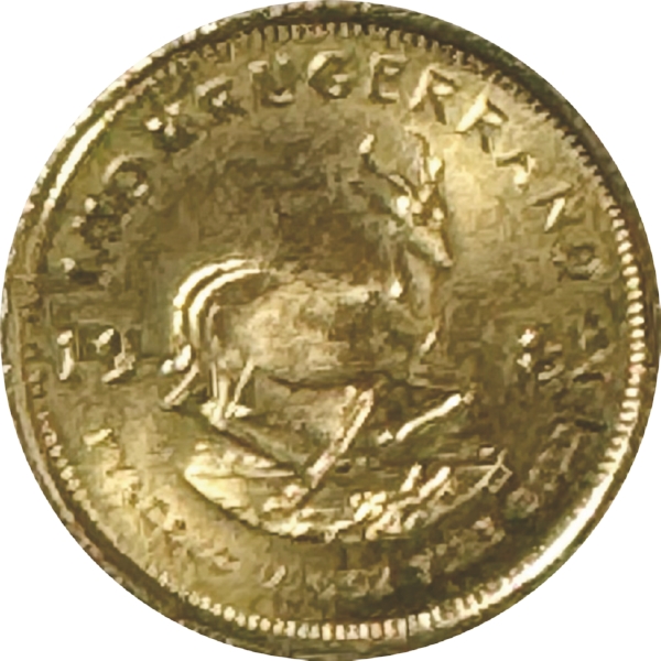 南アフリカ1982年 クルーガーランド1/10oz金貨 径16.55mm 金.916&hellip;