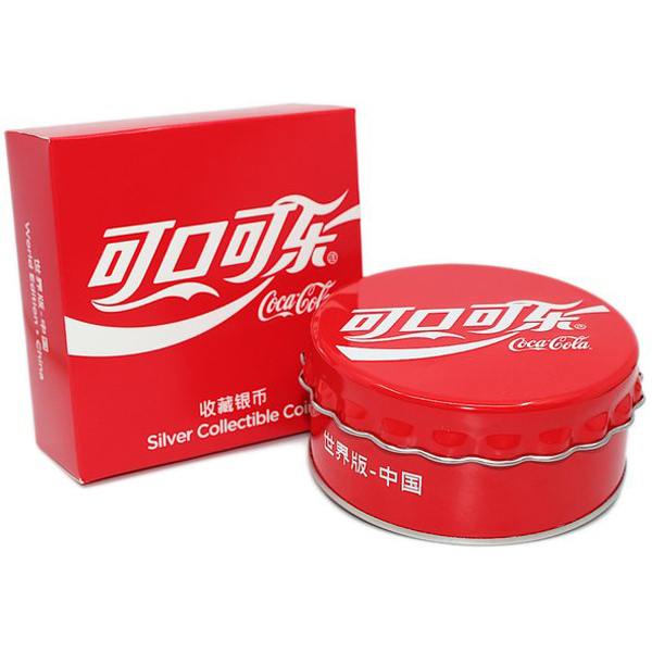 2020年 コカ・コーラ　中国版銀貨