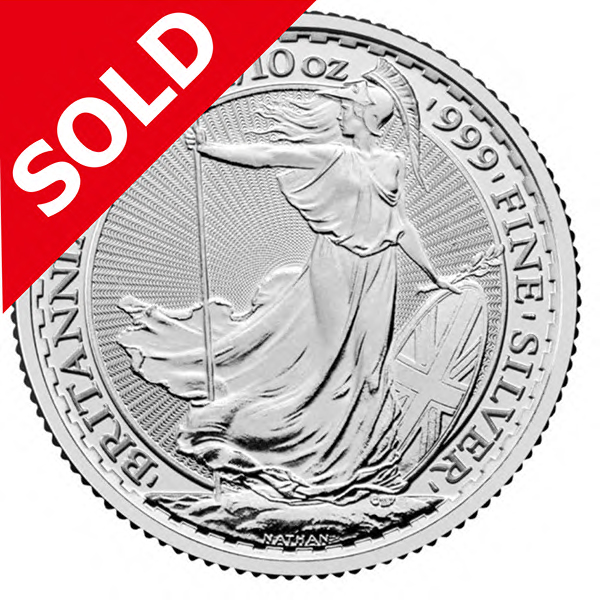 【完売】英国2025年ブリタニア1/10oz銀貨