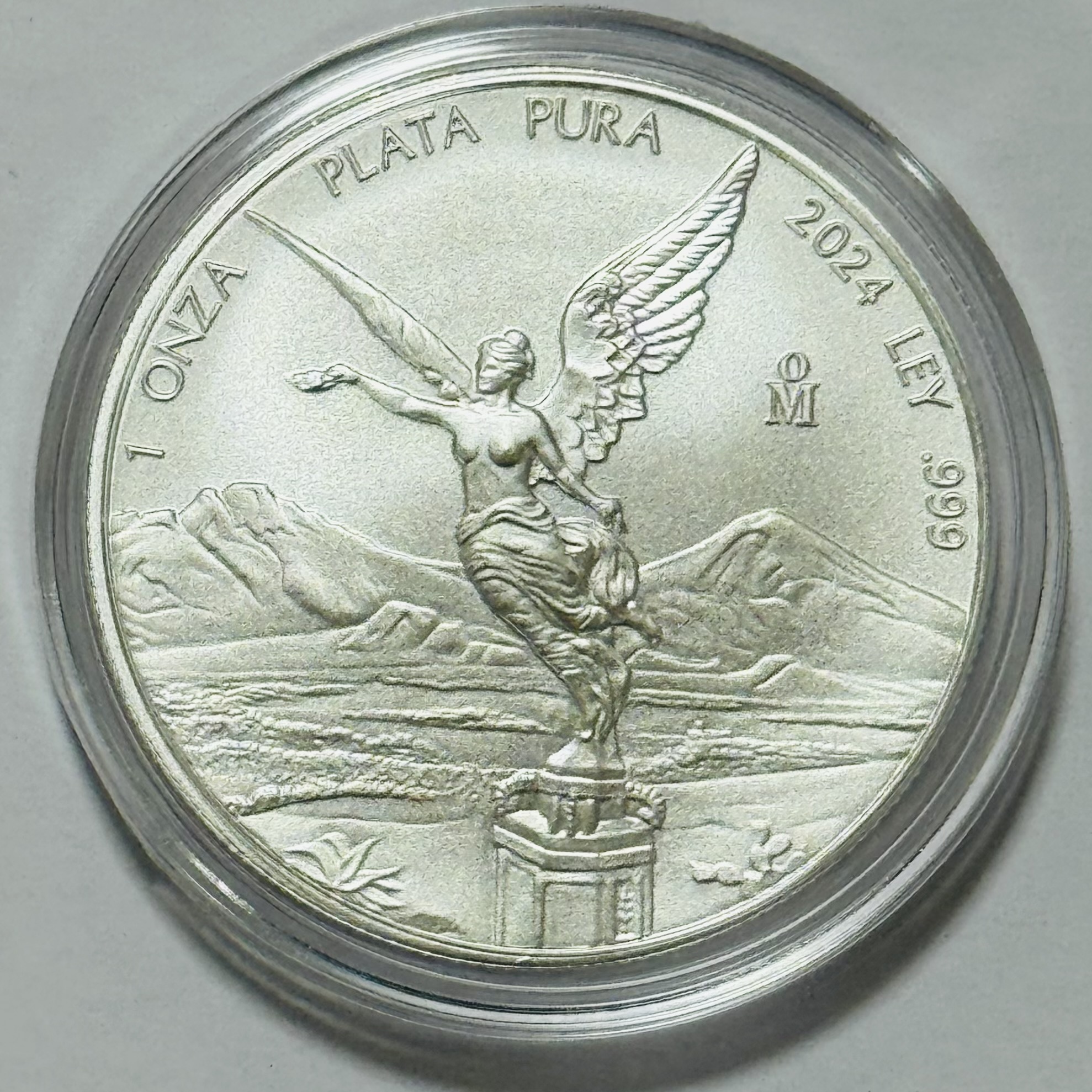 【完売】メキシコ2024年 リベルタッド 勝利の女神像 1oz銀貨〈市場完売品〉