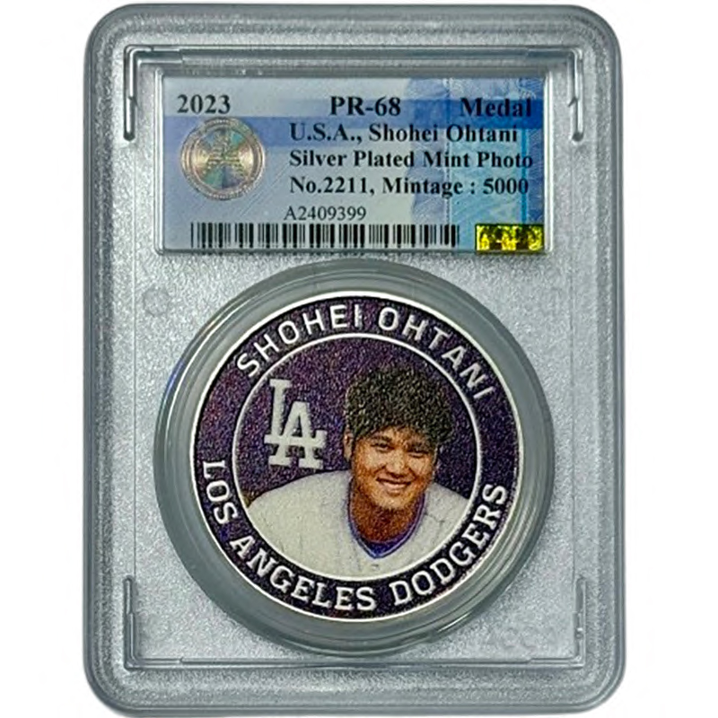米ハイランドミント社製 2024年 大谷翔平ドジャース入団記念メダル ACCA PR68
