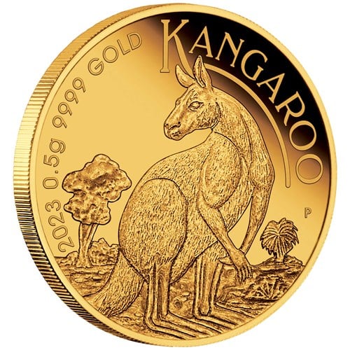 2023オーストラリア ミニカンガルー0.5ｇ金貨 カード入