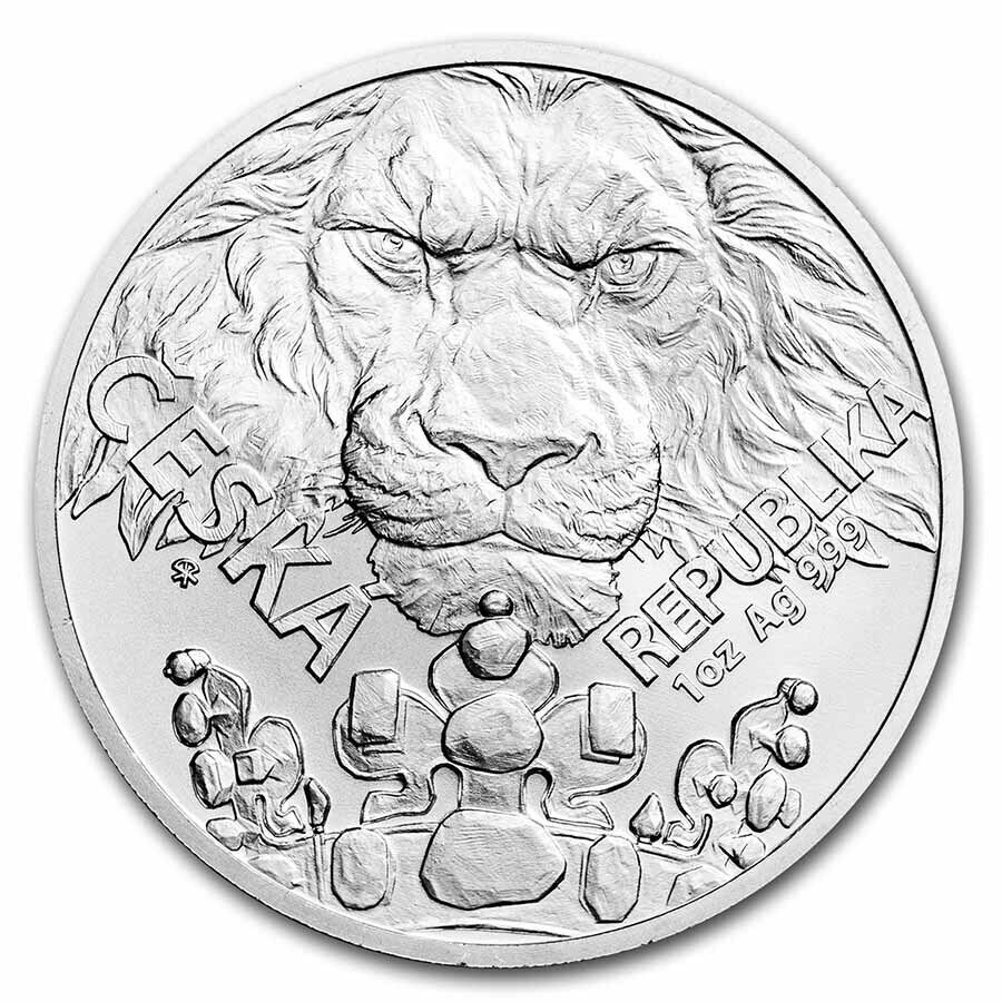 チェコ造幣局 2023 チェコライオン 1オンス2ドル純銀貨日本未入荷