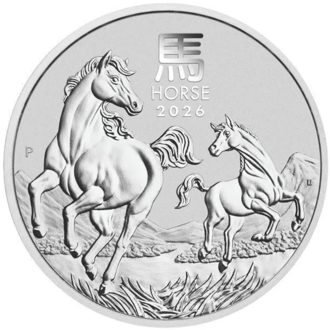 【完売】オーストラリア・パース造幣局2026年 馬干支1oz1ドル銀貨