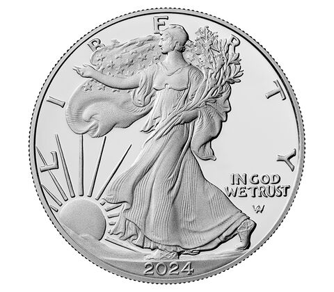 2024年 アメリカ 自由の女神 イーグル 1oz純銀貨 31.1g 