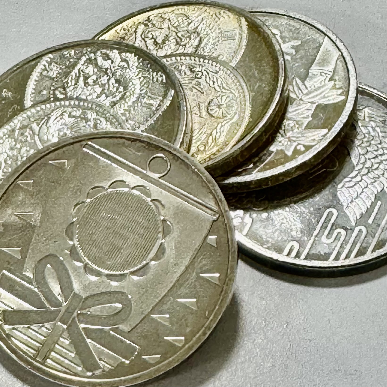 【完売】造幣局 純銀製 年銘版5.30g 5枚組 26.50g お任せセット