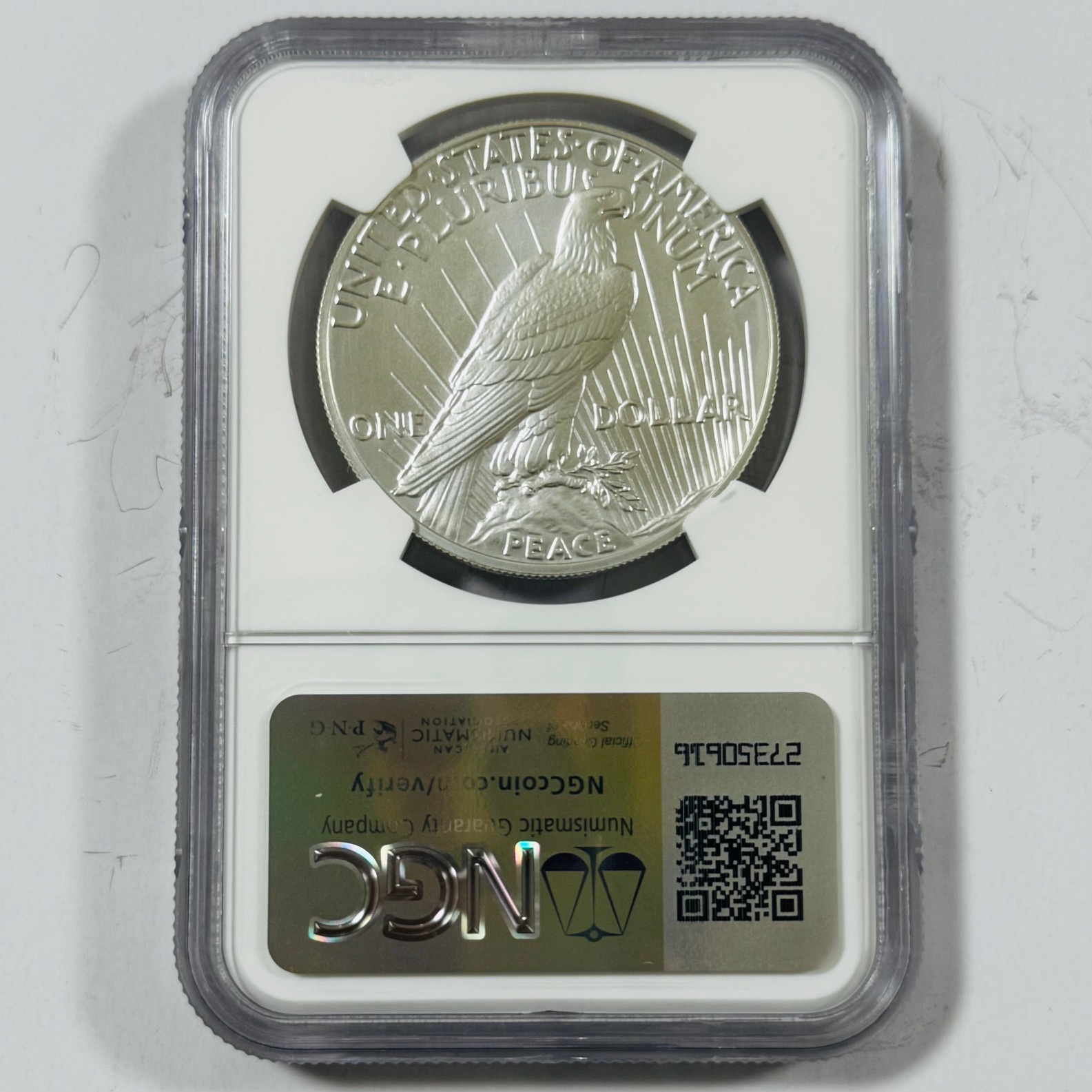 PCGS MS70 FastRelease 合衆国2023年銘 ピース1ドル銀貨 最高鑑定品