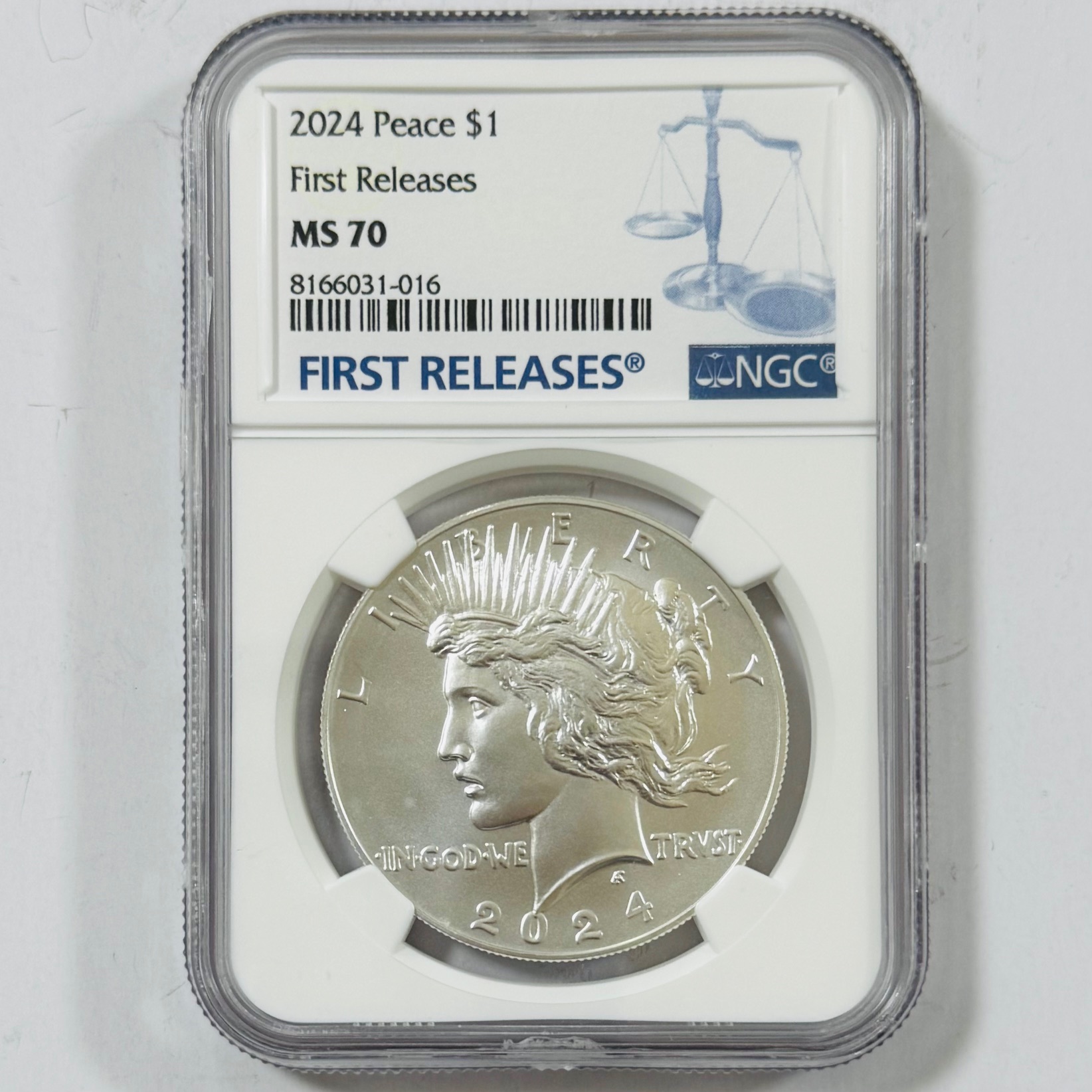 【完売】PCGS MS70 FastRelease 合衆国2023年銘 ピース1ドル銀貨 最高鑑定品