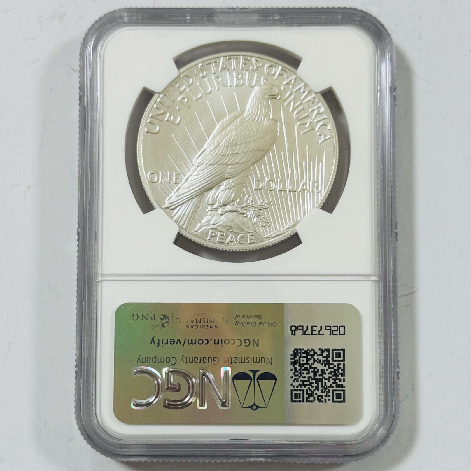 【完売】PCGS MS70 FastRelease 合衆国2023年銘 ピース1ドル銀貨 最高鑑定品